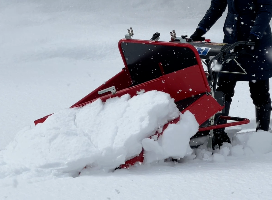 【除雪機特集】河島農具製作所 除雪も運搬も1台 押す、すくう、除ける、運ぶ